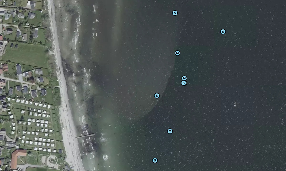 Satelite image of Lundeborg Strand bouy