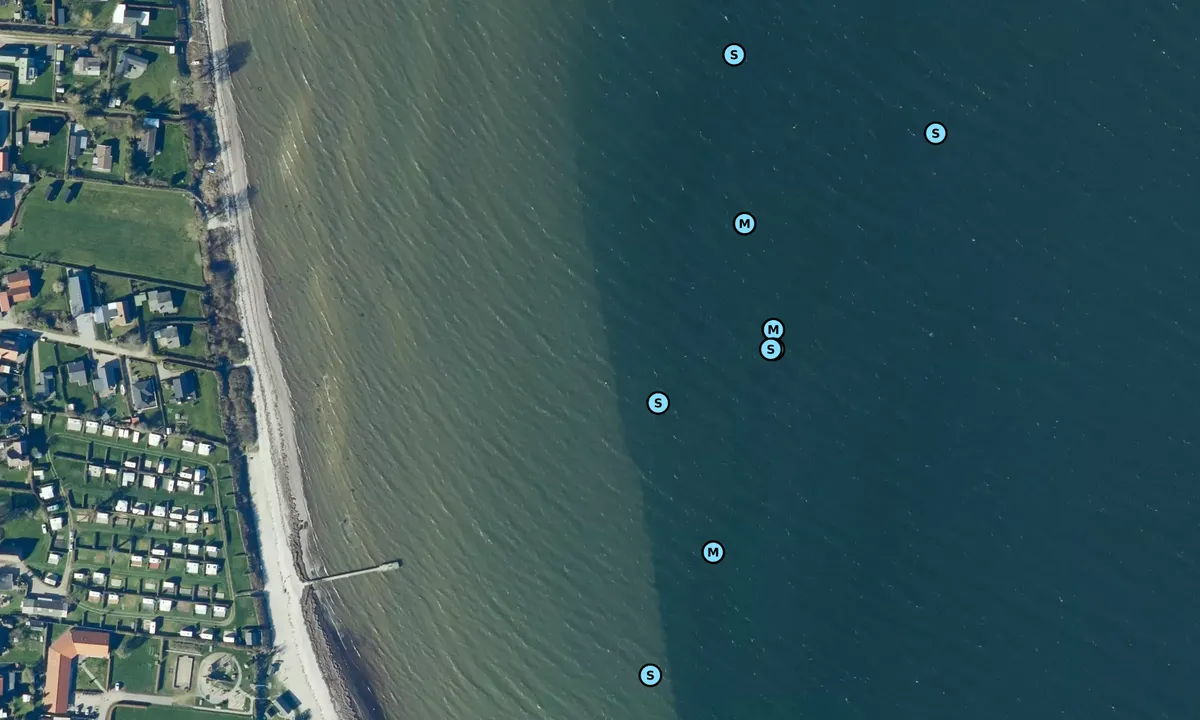 Satelite image of Lundeborg Strand bouy