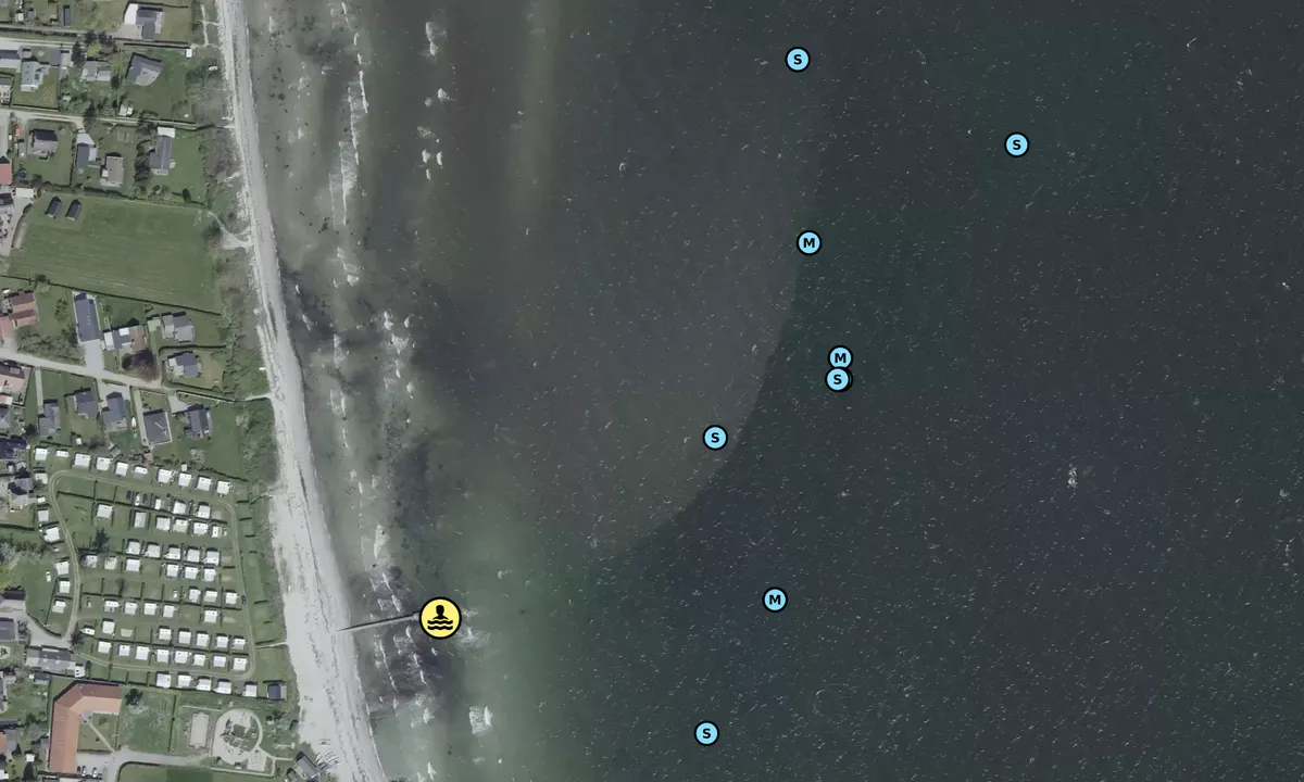 Satelite image of Lundeborg Strand bouy
