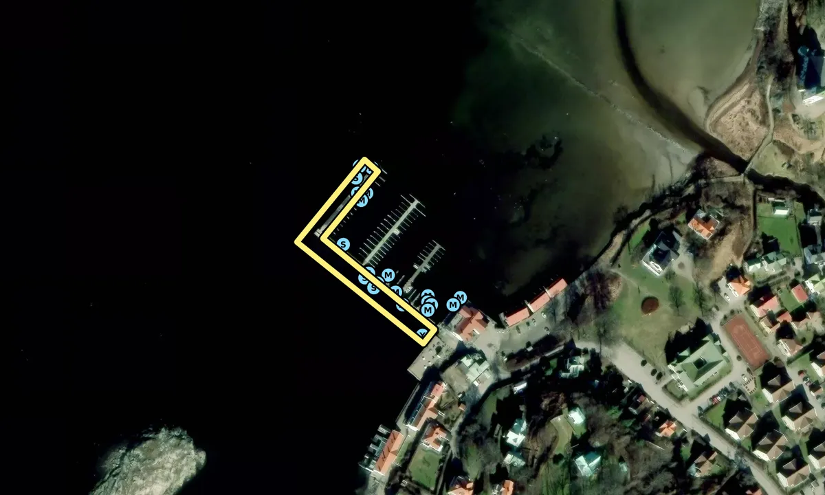 Satelite image of Lyckorna Brygga