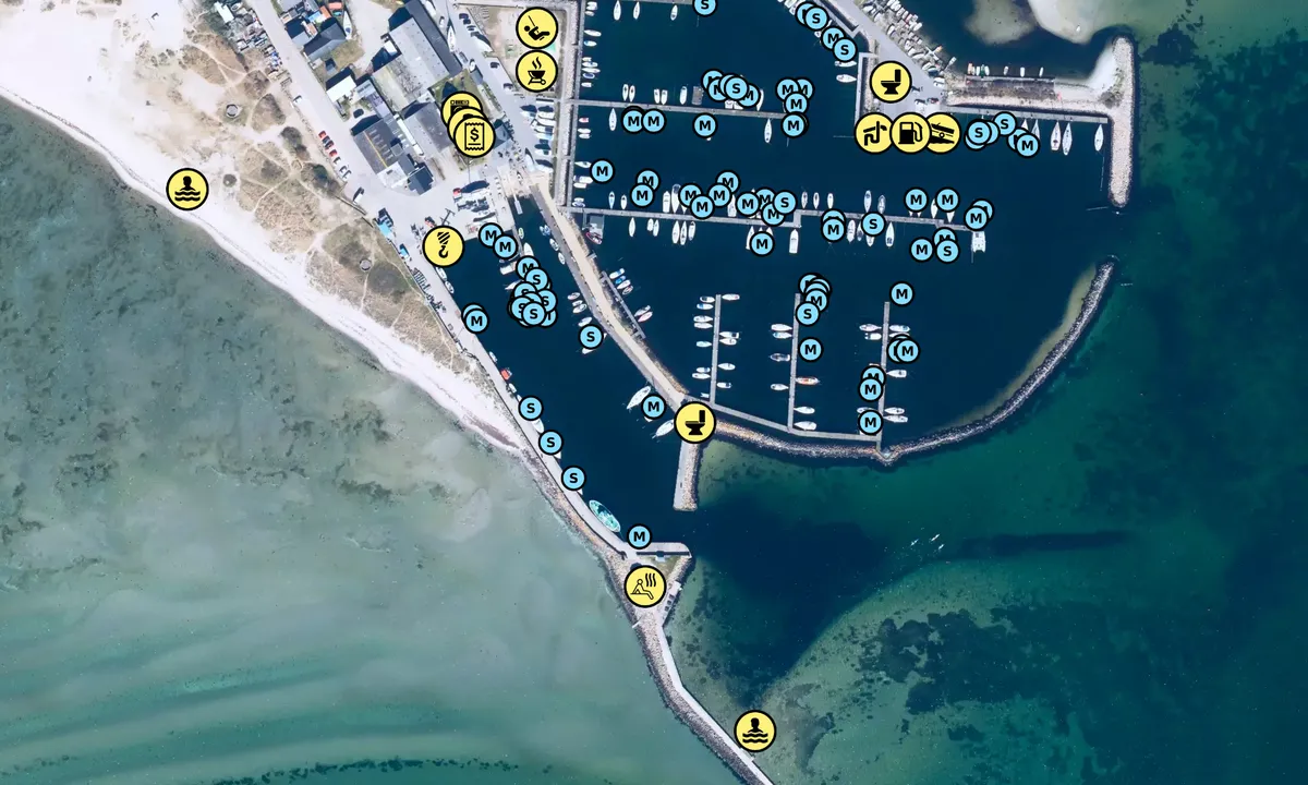Satelite image of Lynæs Havn
