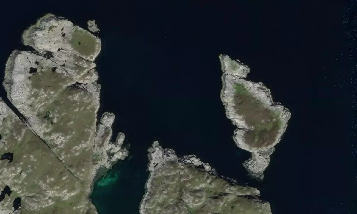 Satelite image of Lyngmågøyna