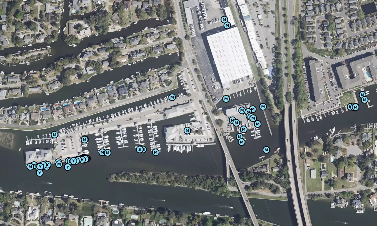 Satelite image of Lynnhaven Marine - Virginia