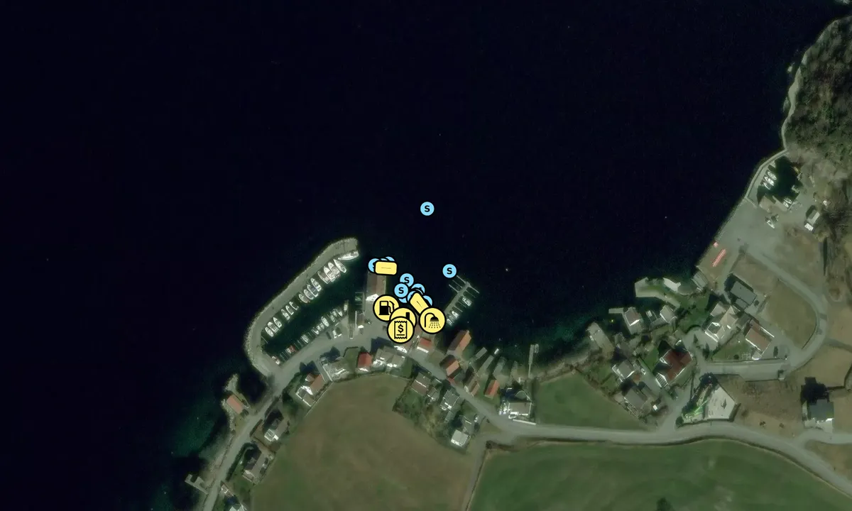 Satelite image of Lysefjorden Marina