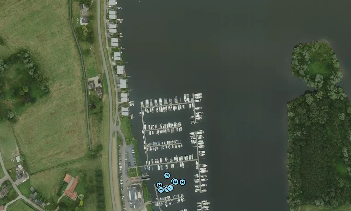 Satelite image of Maasbommel Watersport Marina