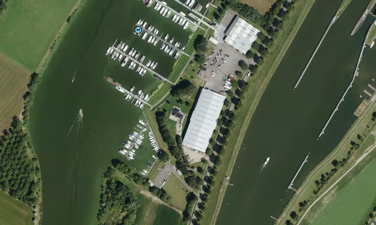 Satelite image of Maasbrachter Watersport Marina
