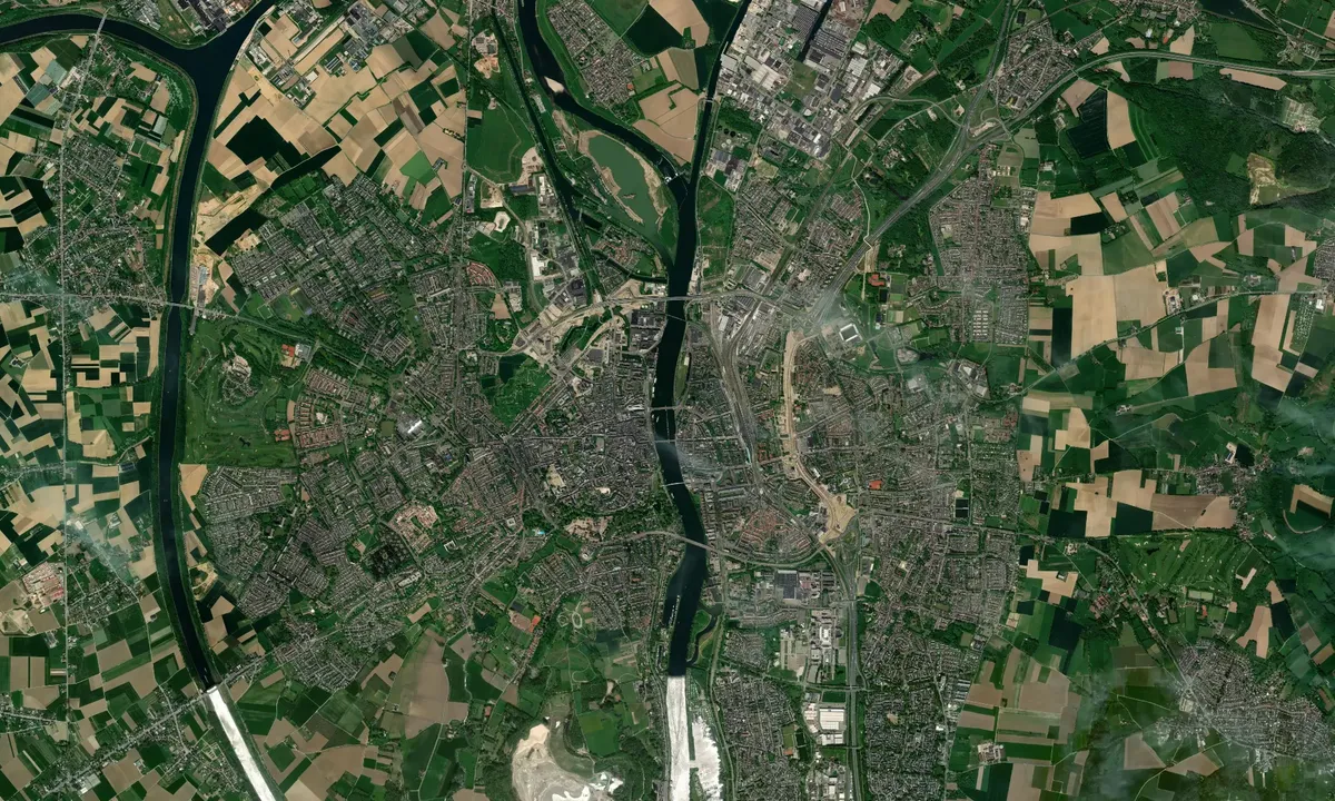 Flyfoto av Maastricht