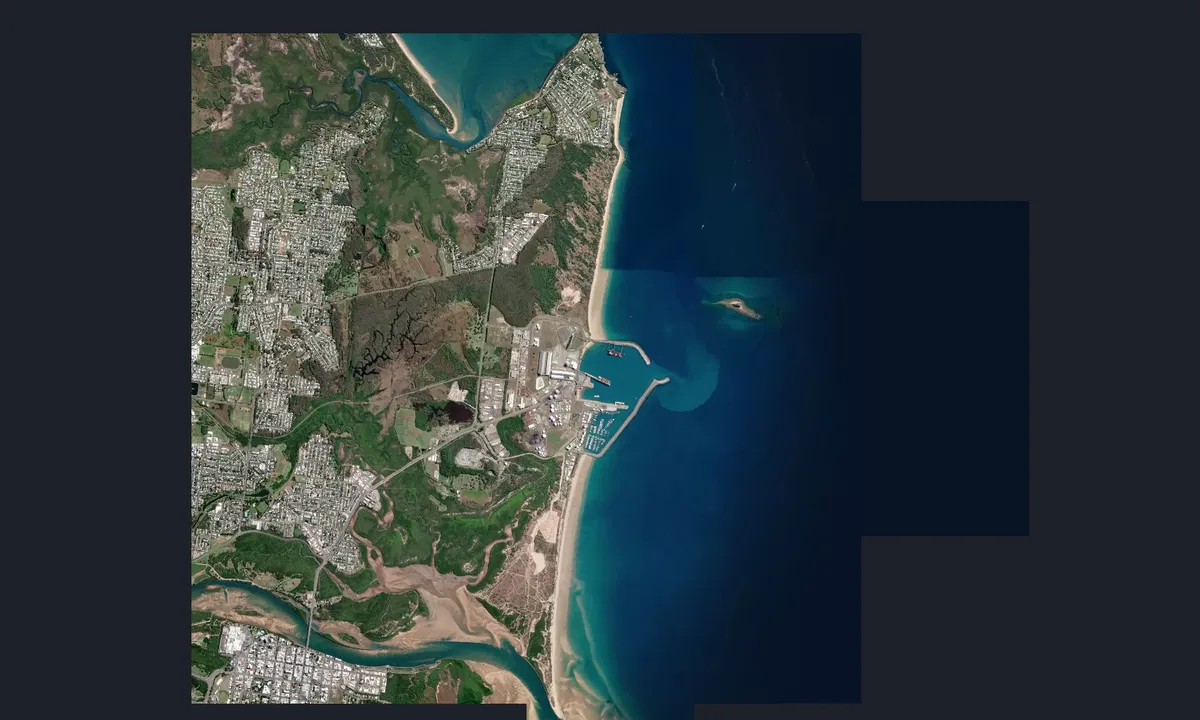 Flyfoto av Mackay Marina