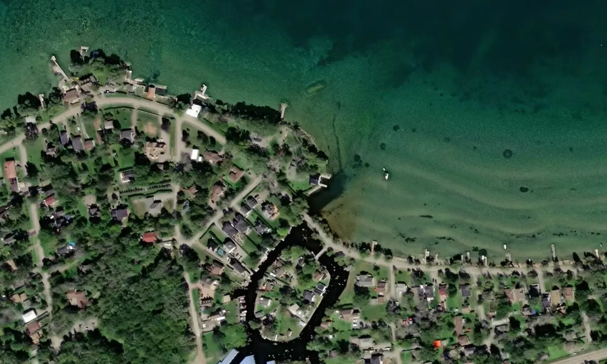 Satelite image of Mahoney's Marina