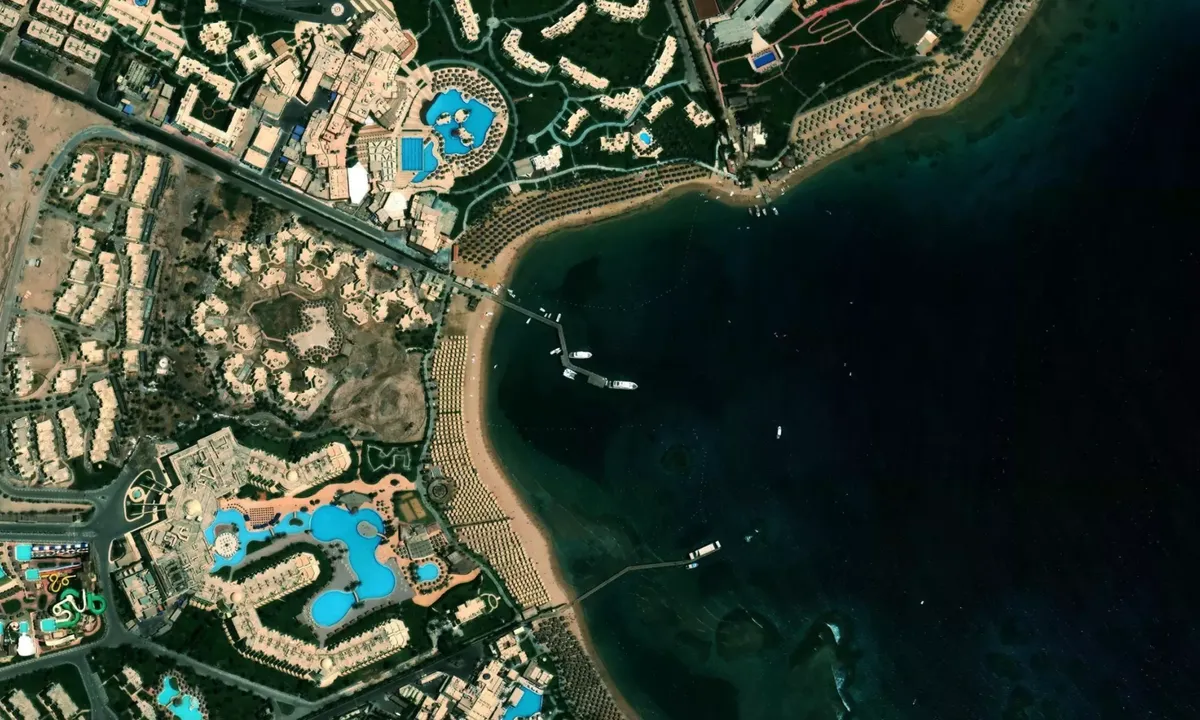 Flyfoto av Makadi Bay