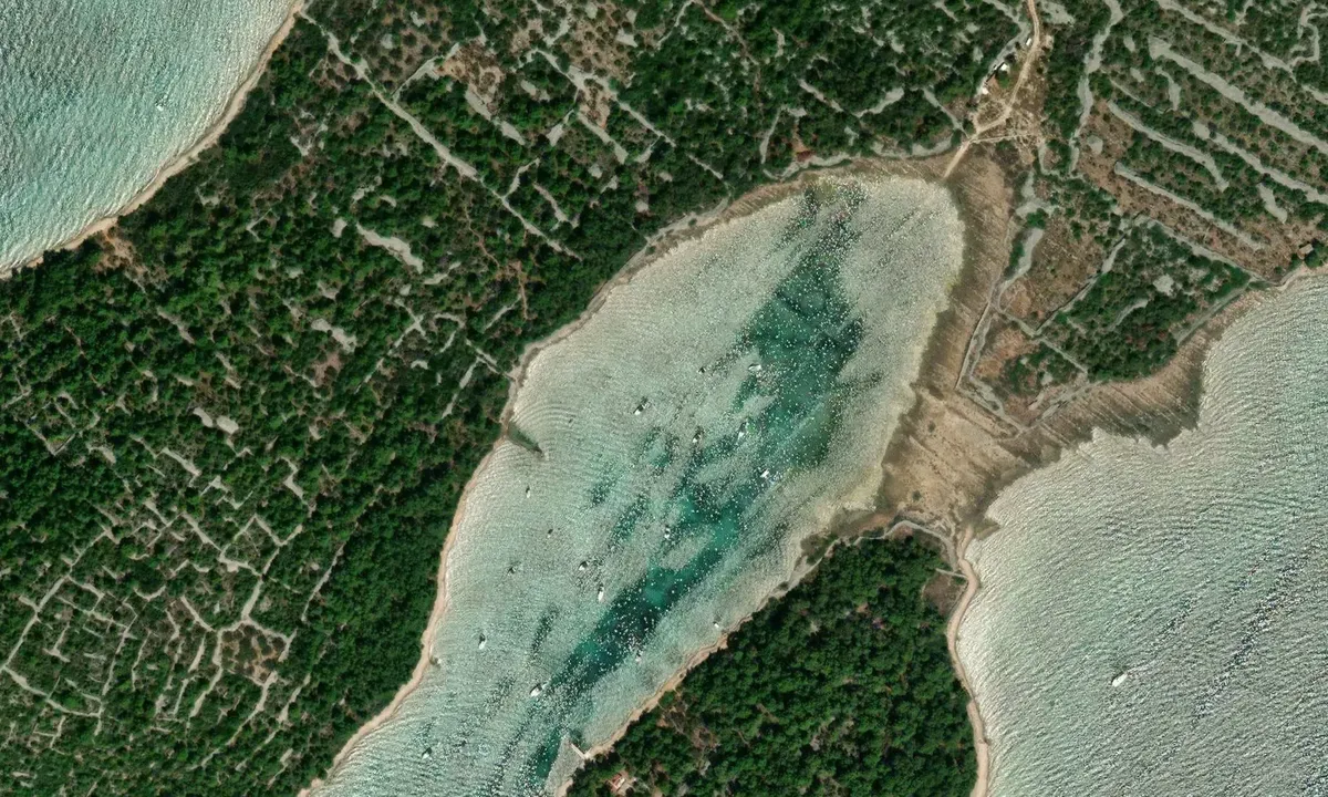 Satelite image of Mala Luka