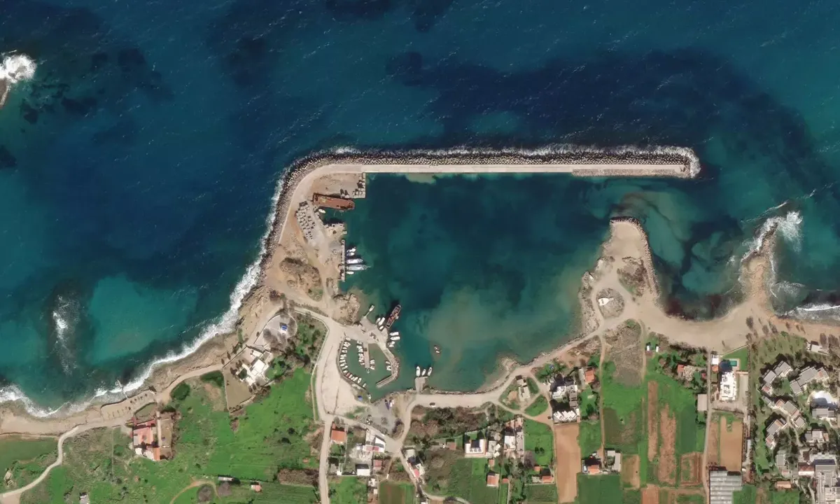 Satelite image of Malia