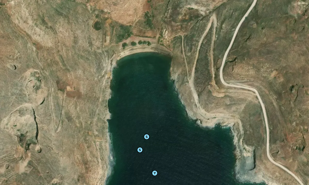 Satelite image of Malliadiko Beach