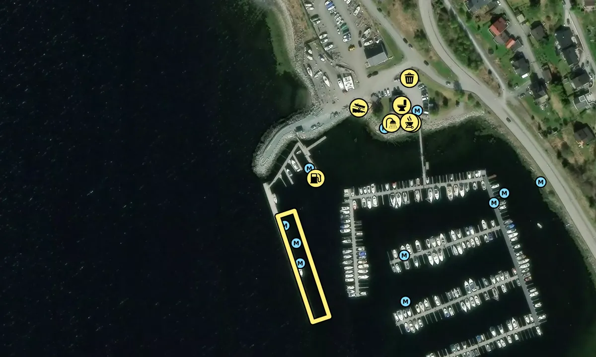 Satelite image of Malvik Båtforening - Nyhavn