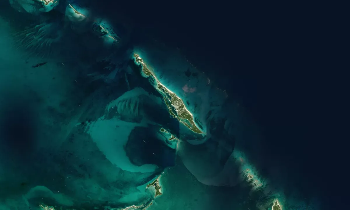 Flyfoto av Man-O-War Marina