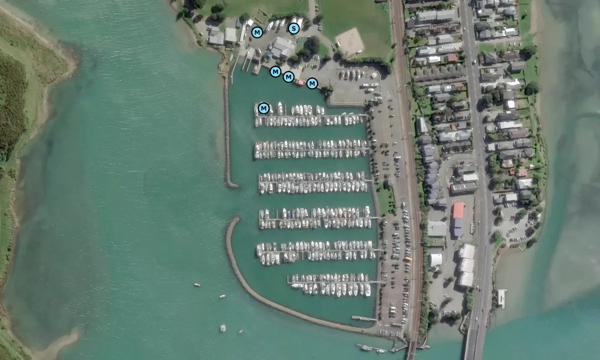 Satelite image of Mana Marina - Porirua