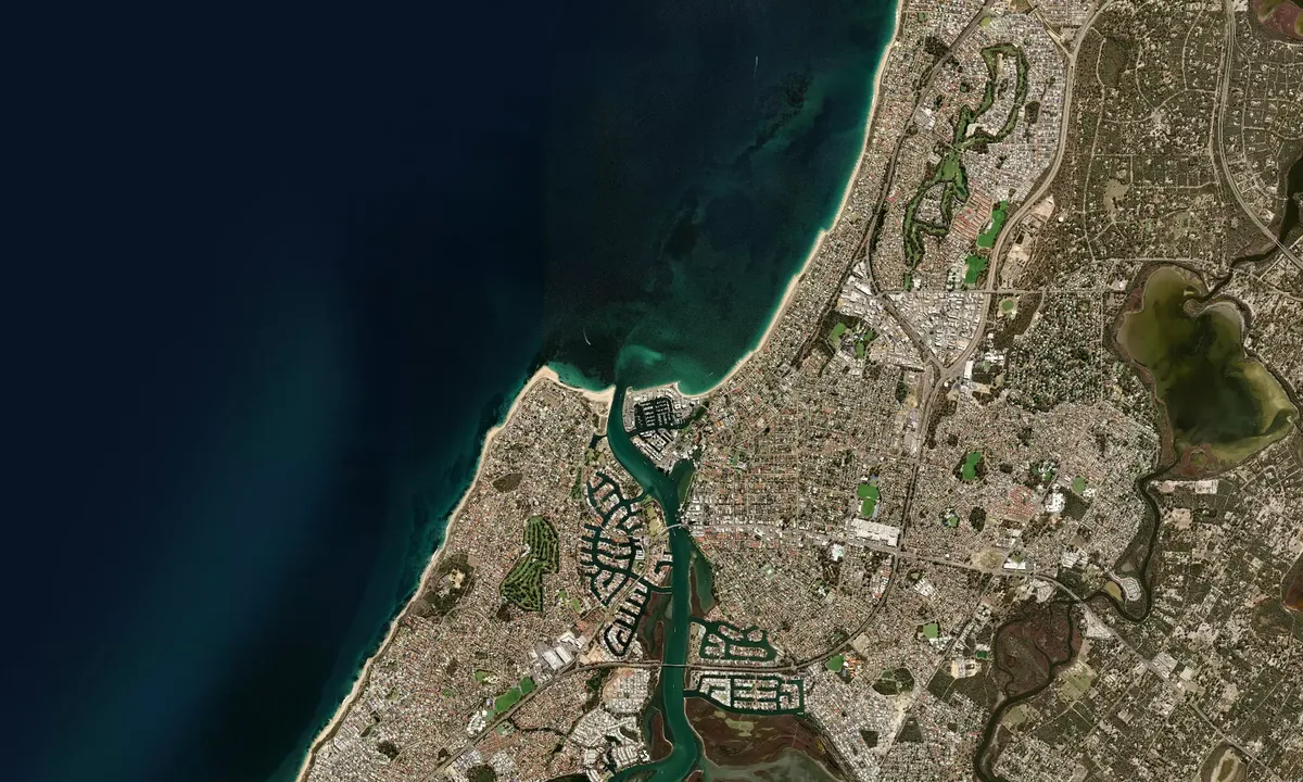 Flyfoto av Mandurah Ocean Marina