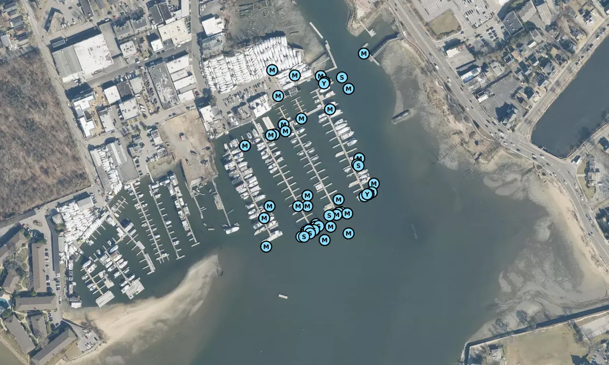 Satelite image of Manhasset Bay Marina - Manorhaven