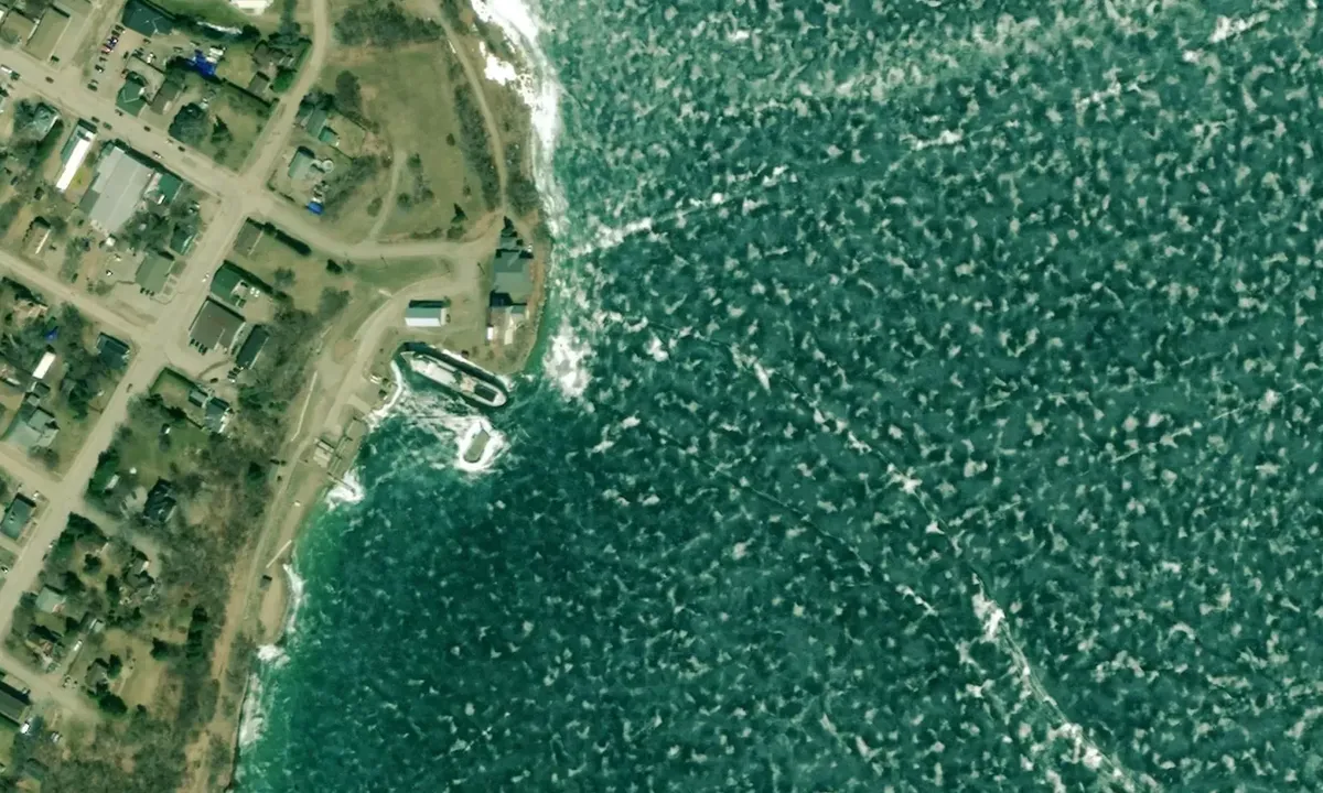 Satelite image of Manitowaning Bay Street Marina