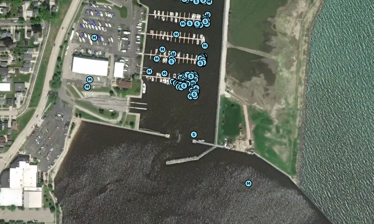 Satelite image of Manitowoc Marina