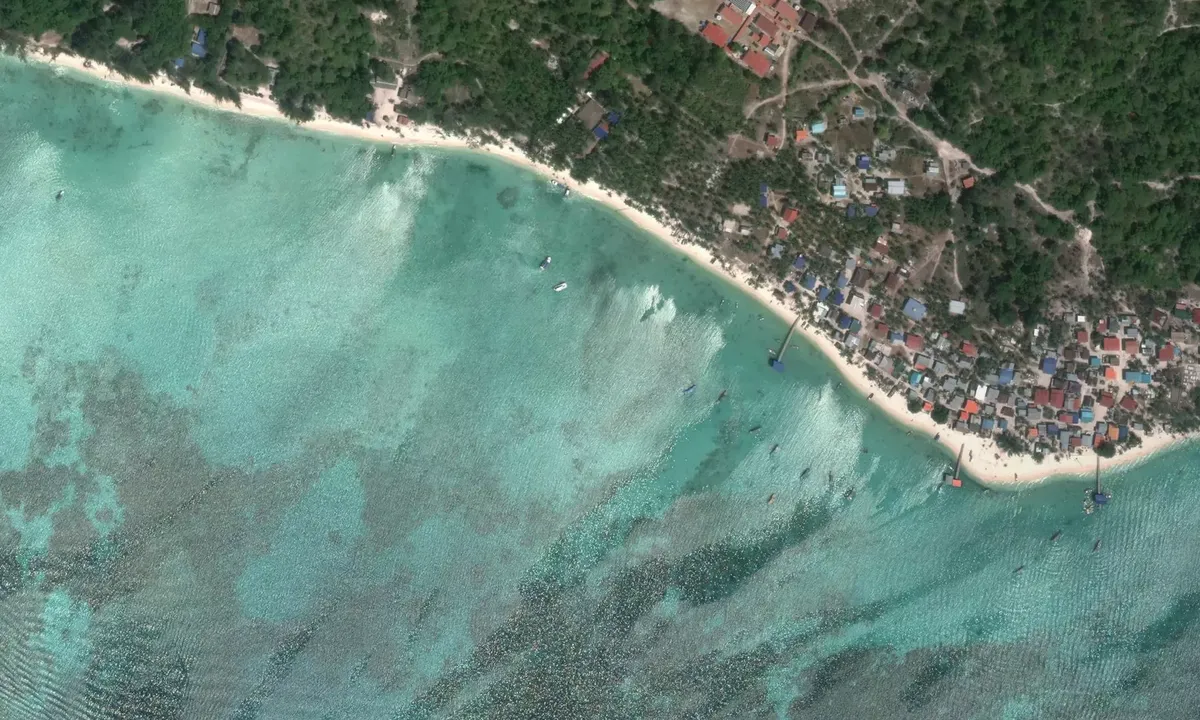 Satelite image of Mantanani Besar South West