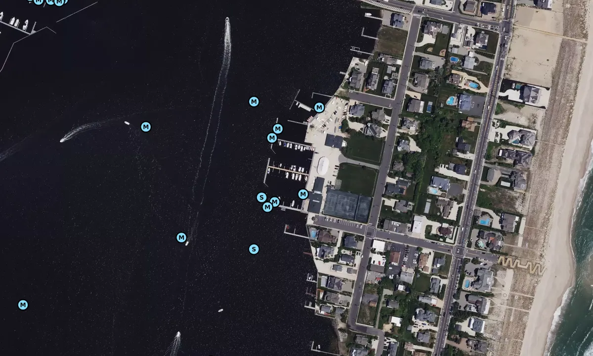 Satelite image of Mantoloking Yacht Club
