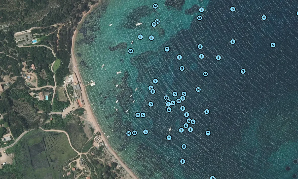 Satelite image of Maora Beach