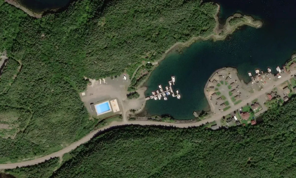 Satelite image of Maple Ridge Marina