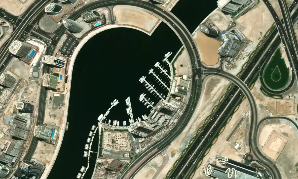 Flyfoto av Marasi Business Bay Marina