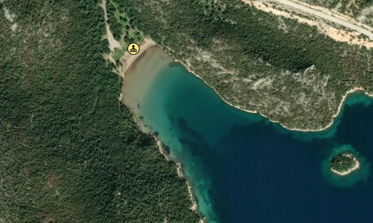Satelite image of Marathias beach