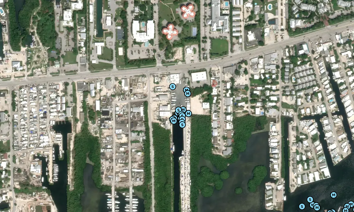Satelite image of Marathon Boat Yard