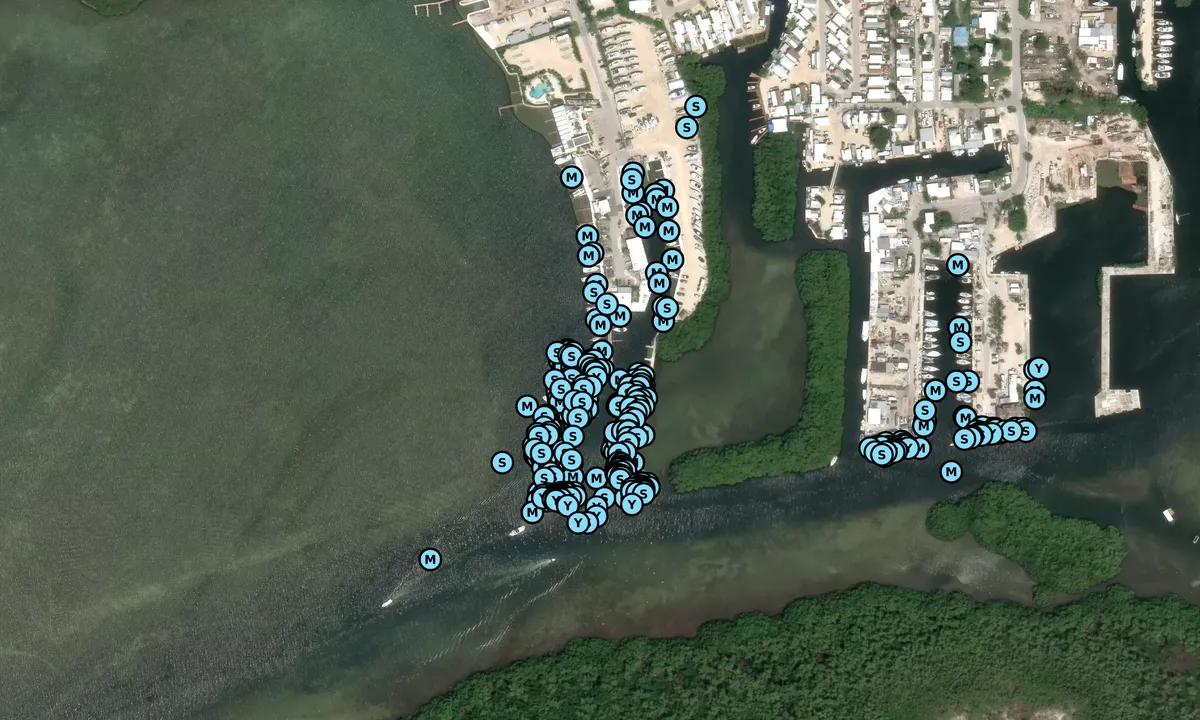 Satelite image of Marathon Marina and Resort