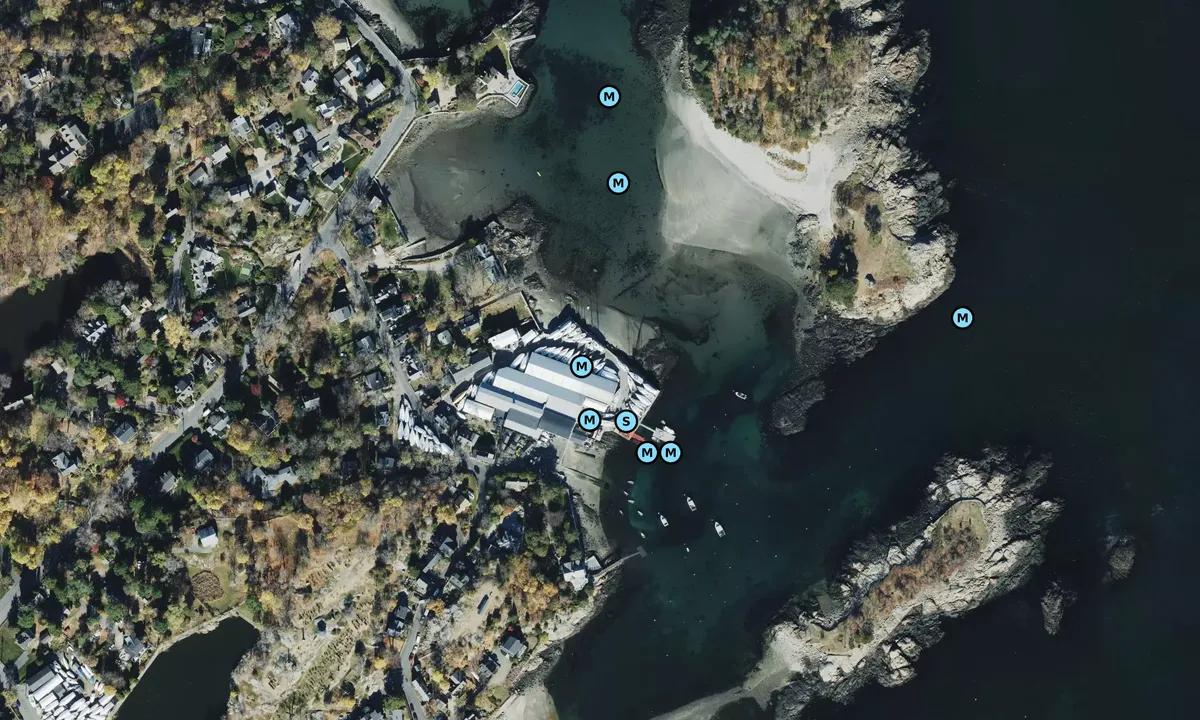 Satelite image of Marblehead Trading Company