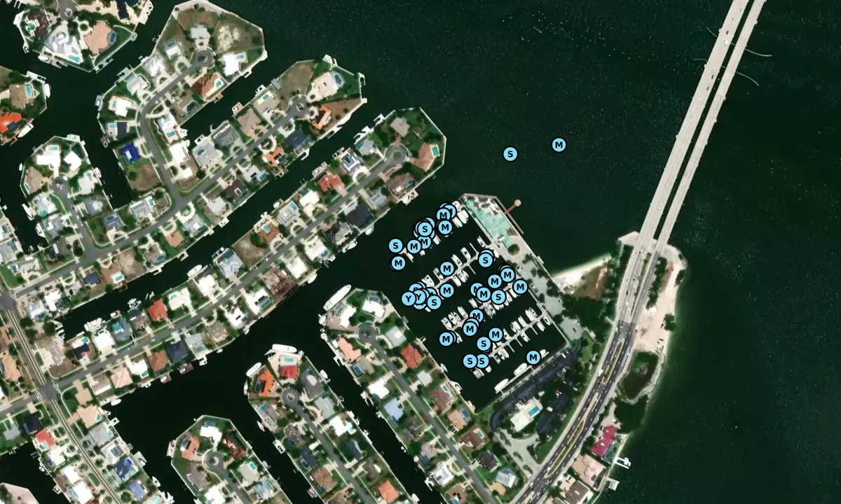 Satelite image of Marco Island Marina Association
