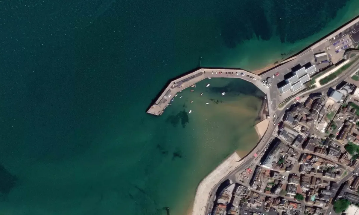 Satelite image of Margate Harbour