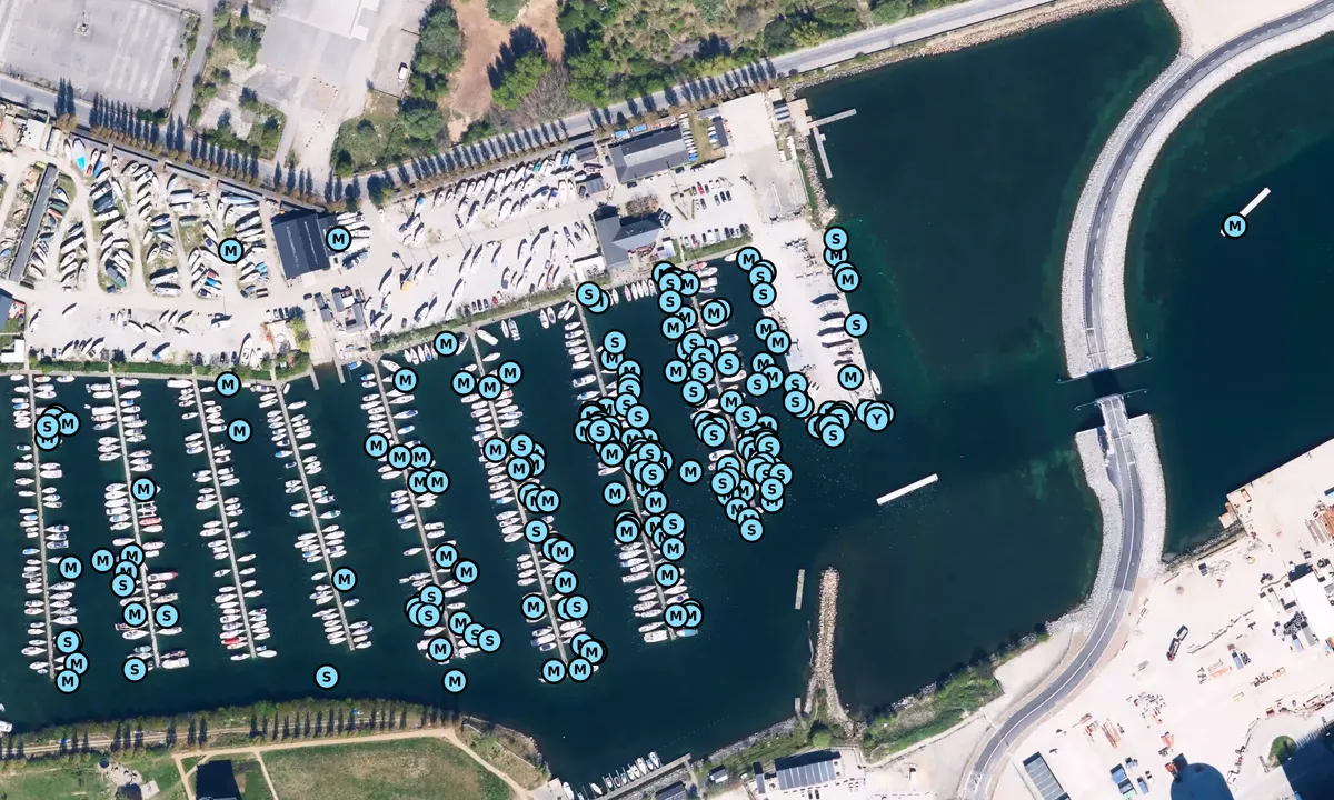Satelite image of Margretheholms Havn