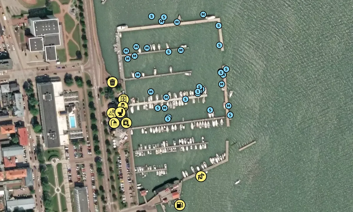 Satelite image of Mariehamns Seglarförening