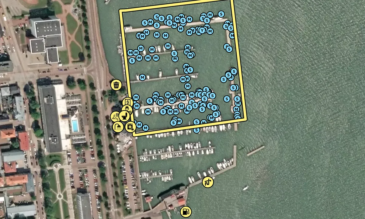Satelite image of Mariehamns Seglarförening