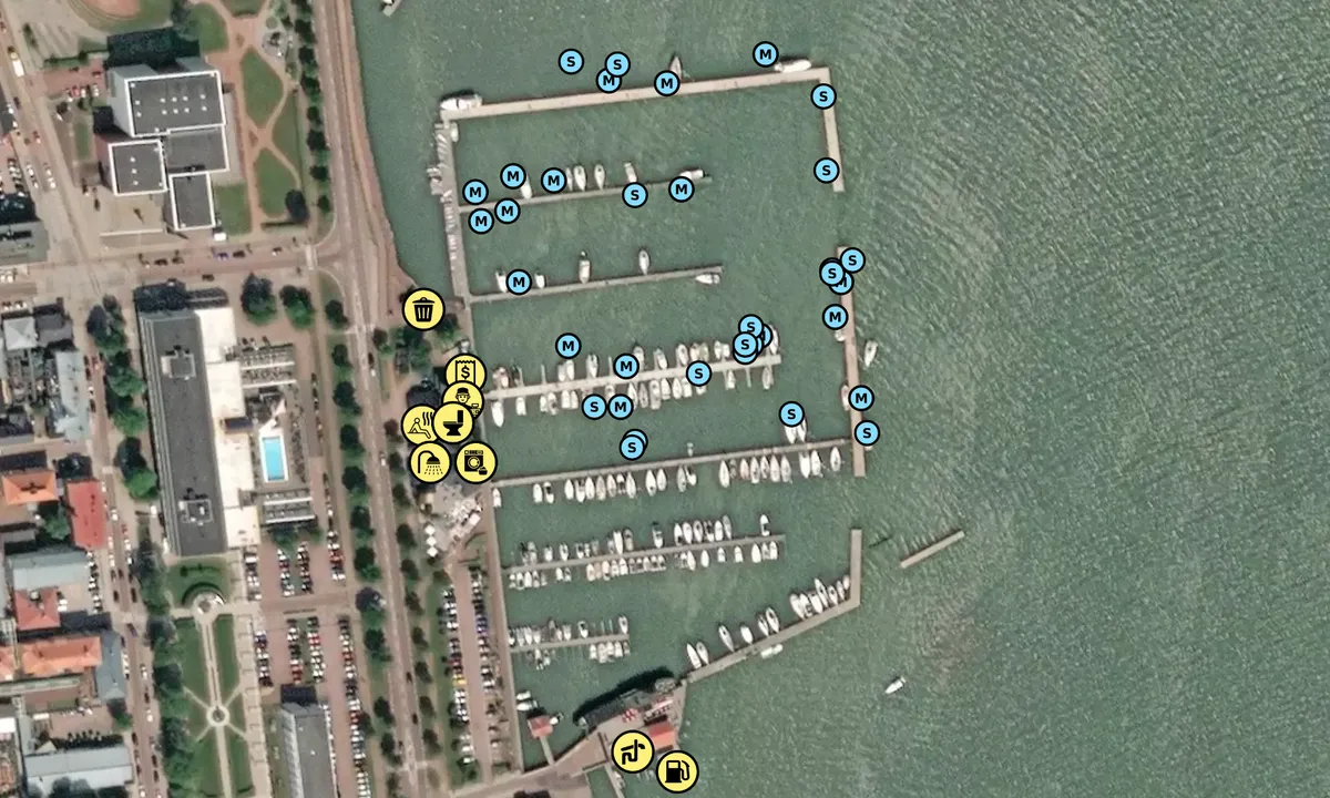 Satelite image of Mariehamns Seglarförening