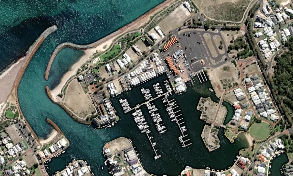 Port Geographe Marina: Flyfoto av Marina 21