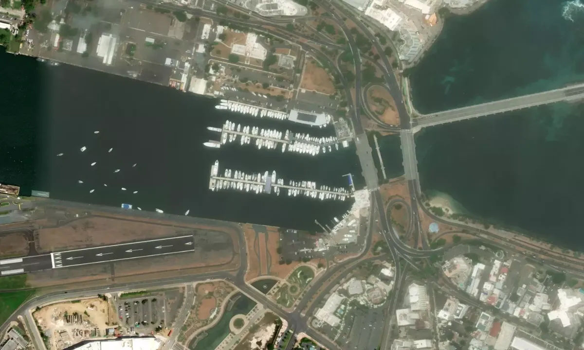 Flyfoto av Marina Bay