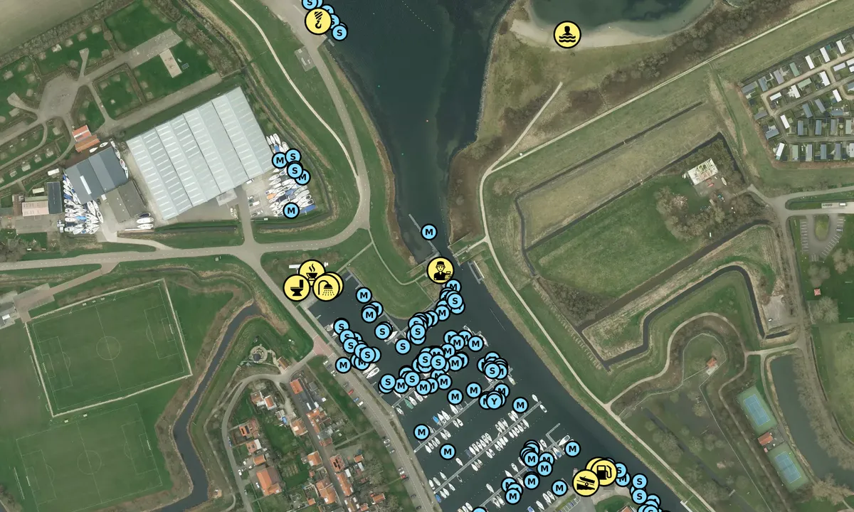 Satelite image of Marina Brouwershaven