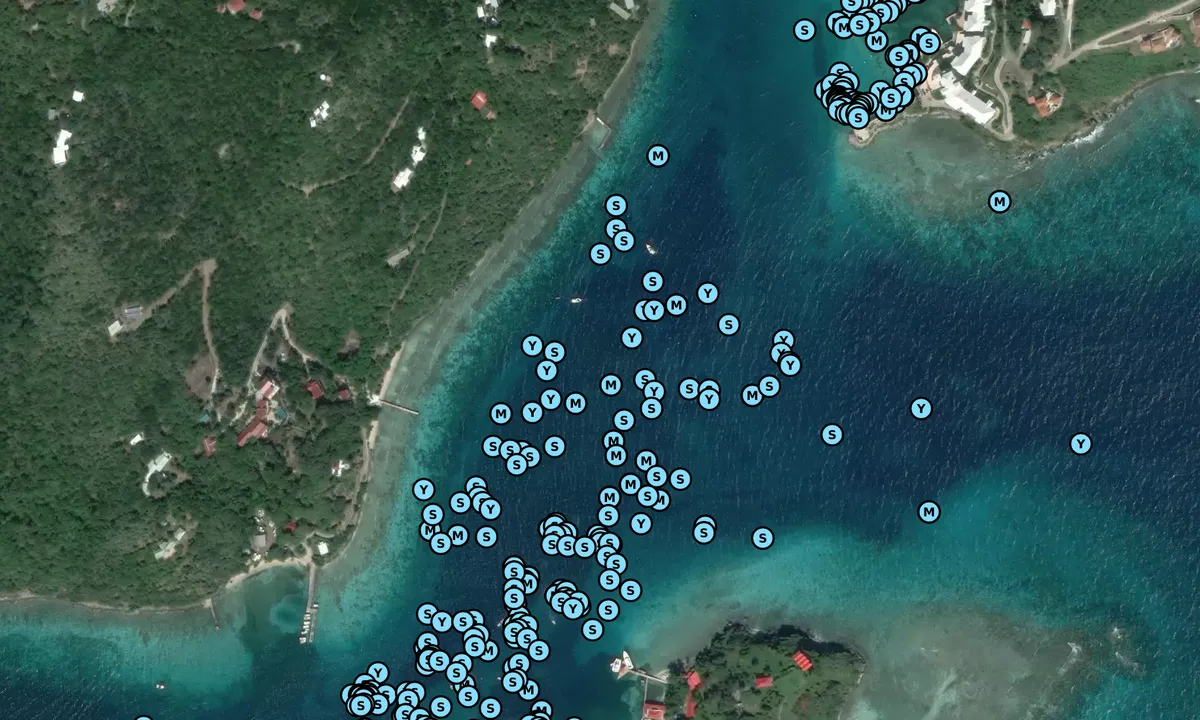 Satelite image of Marina Cay