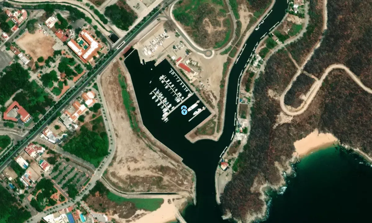Satelite image of Marina Chahue in Bahias de Huatulco