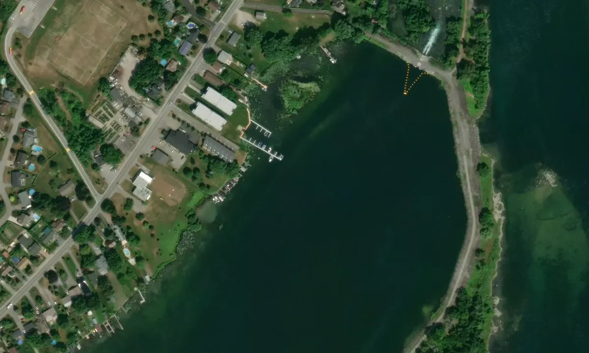Satelite image of Marina Coteau du Lac