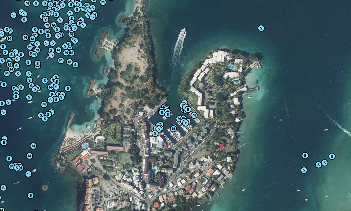 Satelite image of Marina de la Pointe du Bout