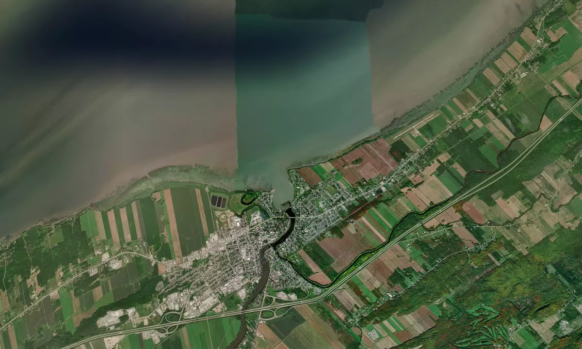 Flyfoto av Marina de Montmagny