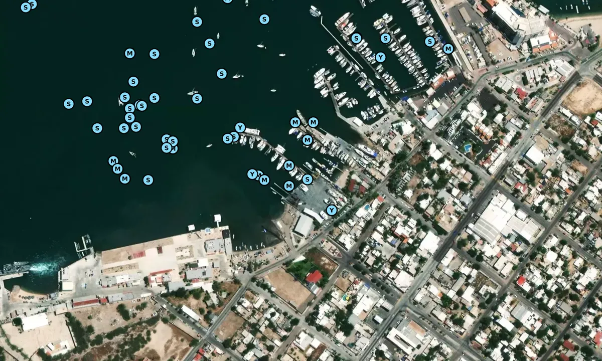 Satelite image of Marina del Palmar