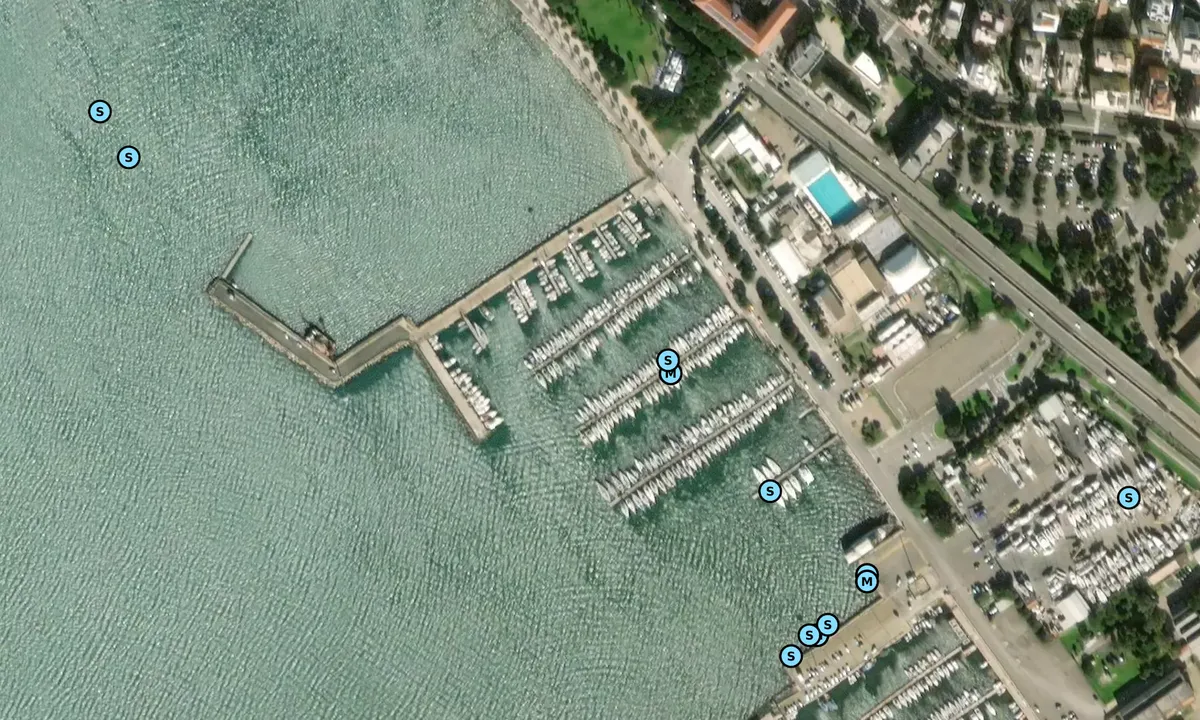 Satelite image of Marina di Bonaria