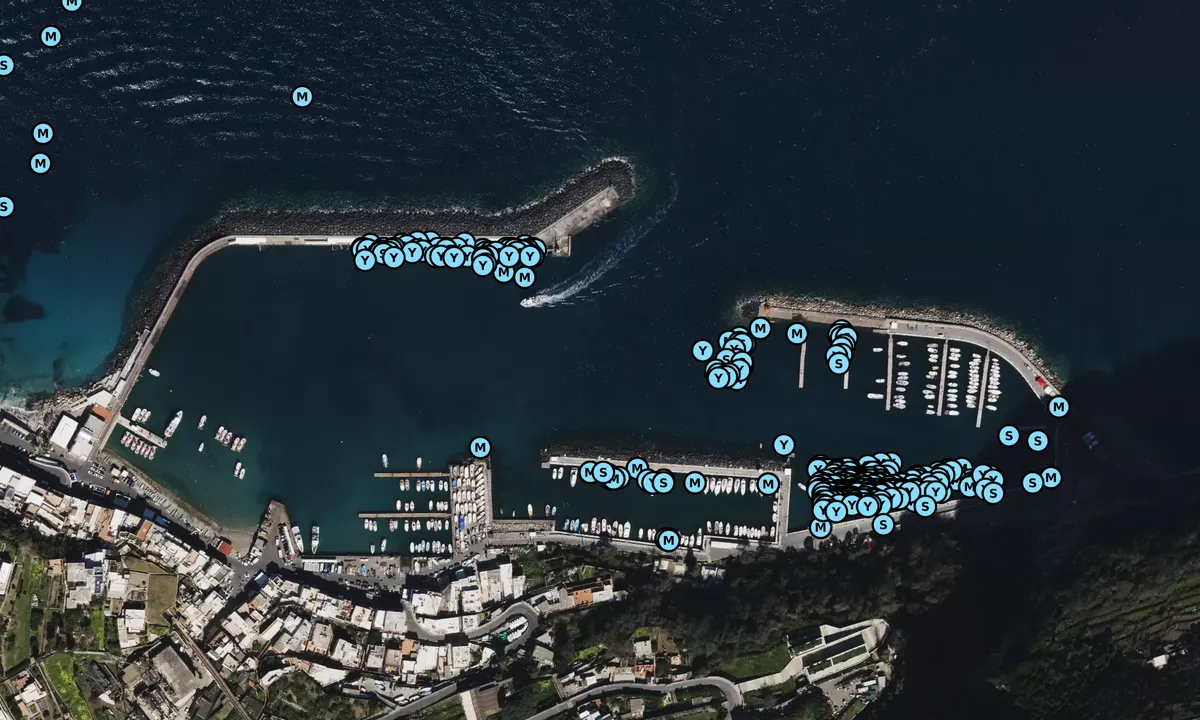 Satelite image of Marina di Capri